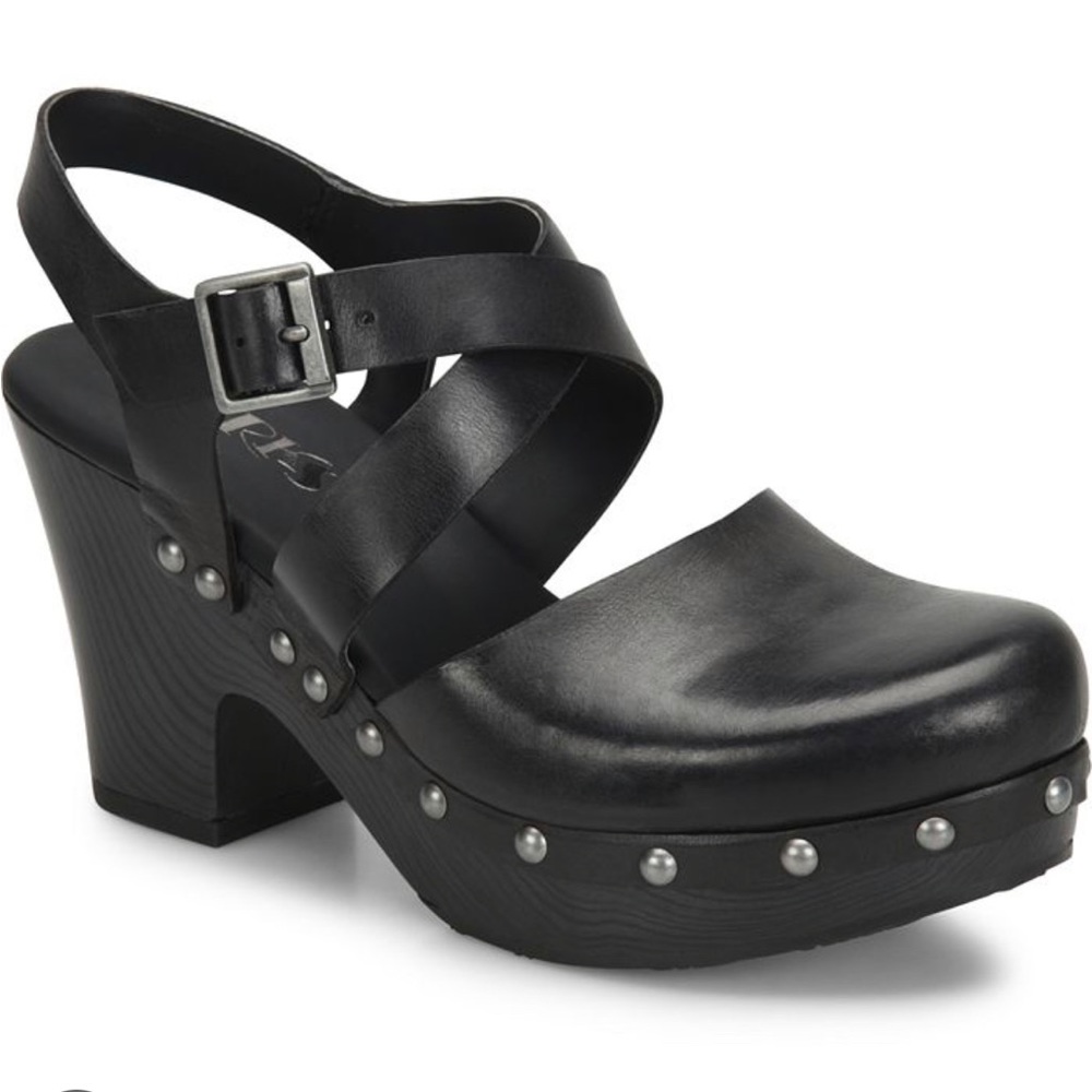 Korks Abloom Clogs Black 38 NIB